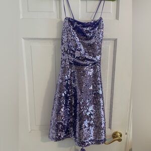 Miss Selfridge Lavender Sequin Dress